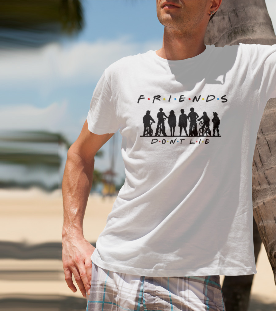 Friends Don't Lie Stranger Things Upside Down Classic TV T-Shirt