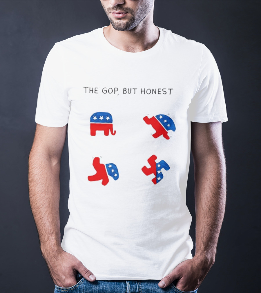 The GOP But Honest Republican Elephant Evolution T-Shirt