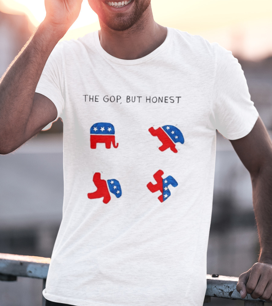 The GOP But Honest Republican Elephant Evolution T-Shirt