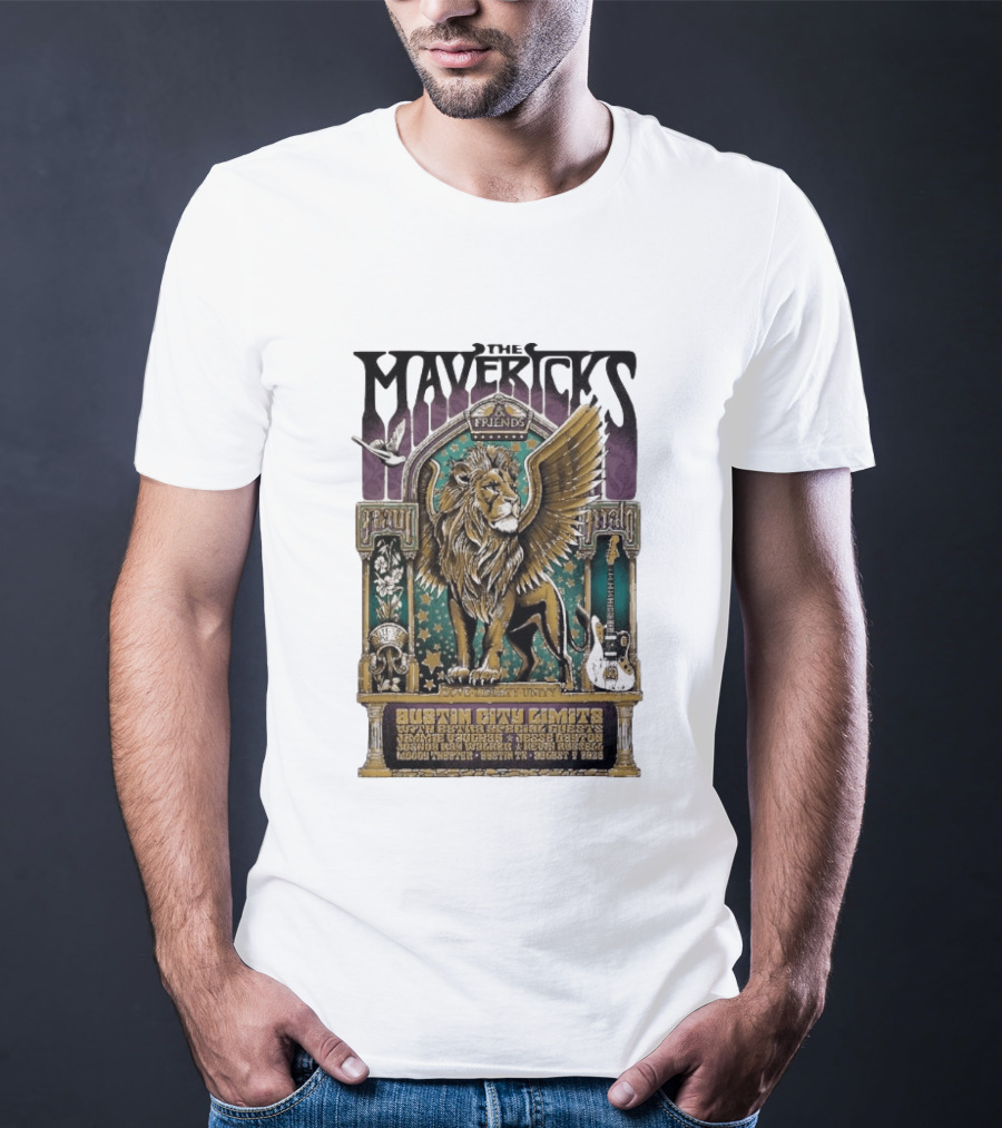 The Mavericks Friends Paul Paul Grateful Unity Austin City Limits Moody Theater August 7 2026 T-Shirt
