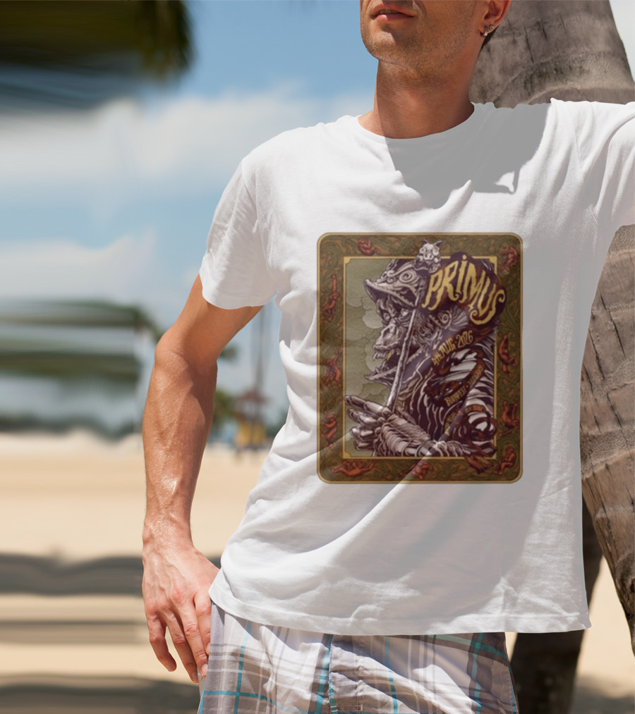 Primus 04 Aug 2026 Budapest Hungary Concert Vintage Warrior T-Shirt