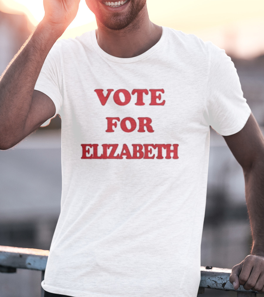 Vote For Elizabeth Bold Red T-Shirt