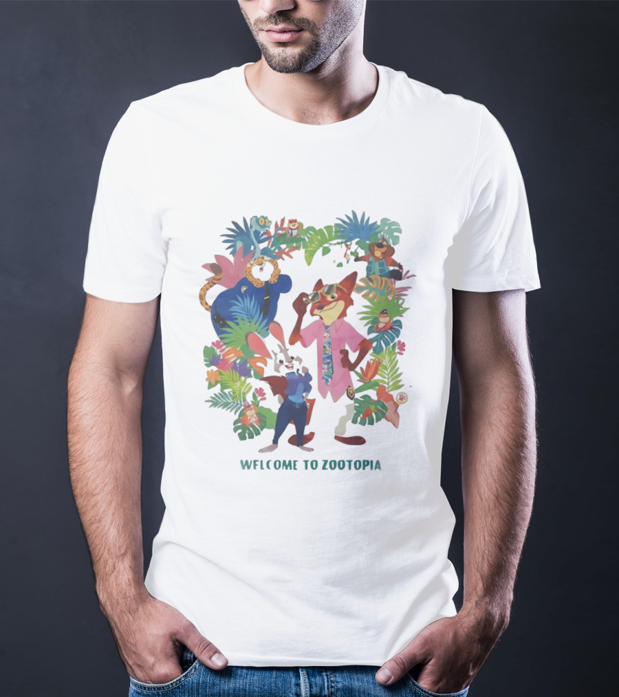 Welcome To Zootopia Enjoy Our Pawpsicle Jungle Adventure Characters T-Shirt