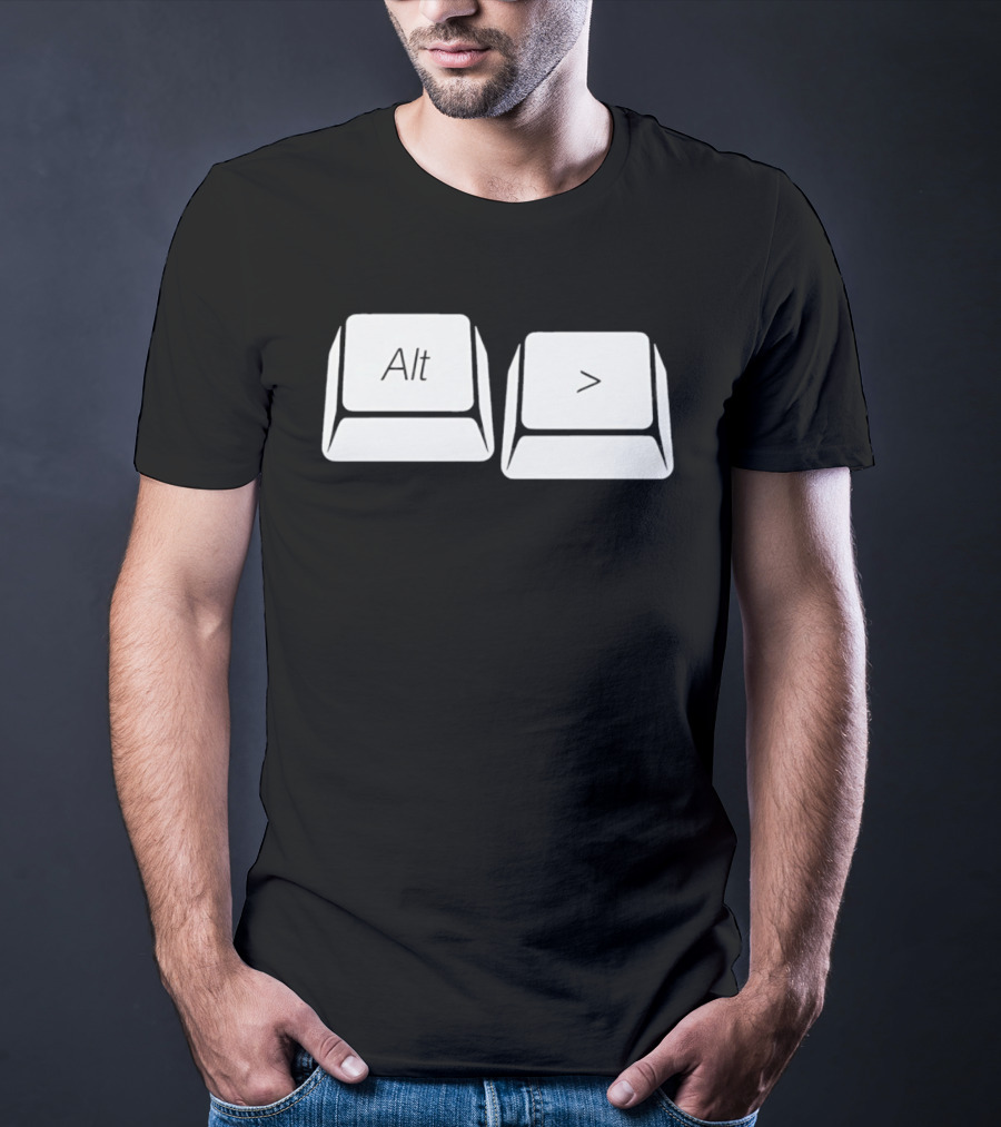 Alt Greater Than Keyboard Keys Shortcut T-Shirt