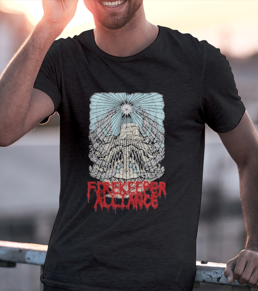 Fire Keeper Alliance Chief Mountain Thomas Hooper T-Shirt