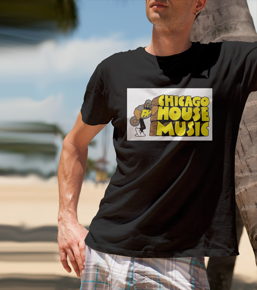FK Chicago House Music Retro Vinyl DJ T-Shirt