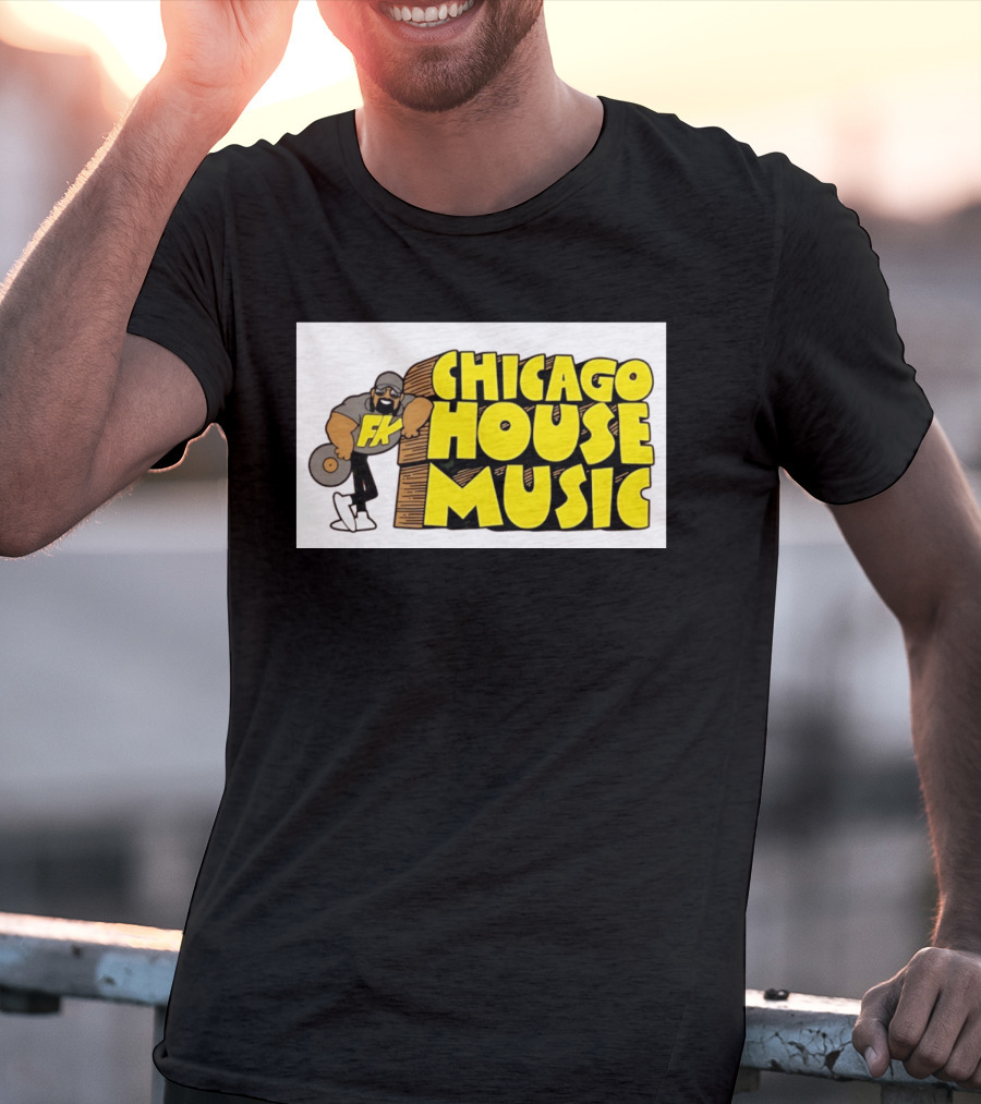 FK Chicago House Music Retro Vinyl DJ T-Shirt