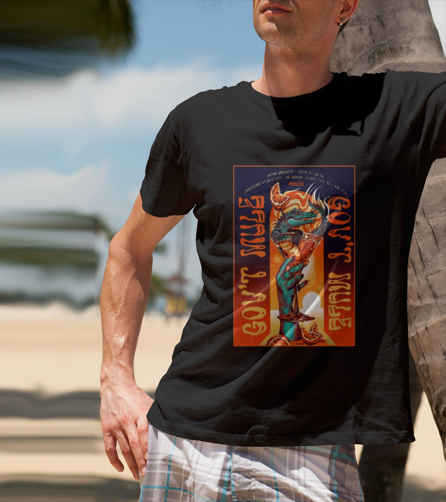 Gov't Mule August 7 Tropicana Showroom Atlantic City MMXXVI Alligator Cocktail T-Shirt