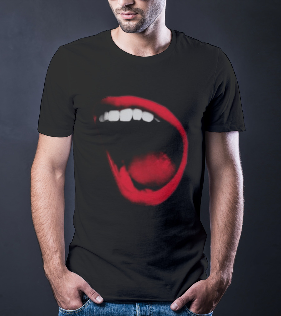 Benjamin Ingrosso Store Mouth European Tour Red Lips Open Mouth Image T-Shirt