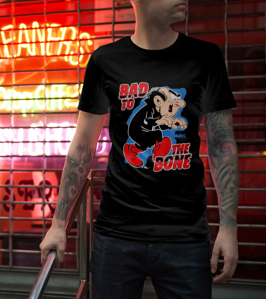Gargamel Bad To The Bone Smurfs Cartoon Villain T-Shirt