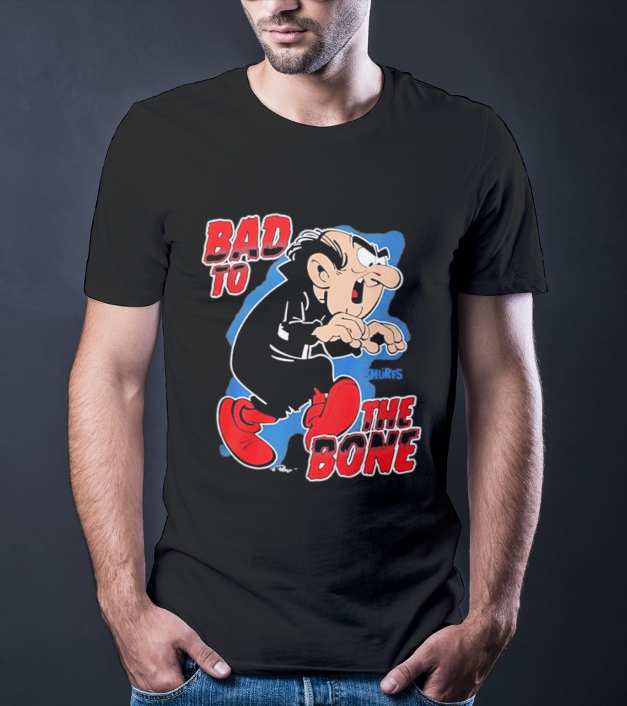 Gargamel Bad To The Bone Smurfs Cartoon Villain T-Shirt