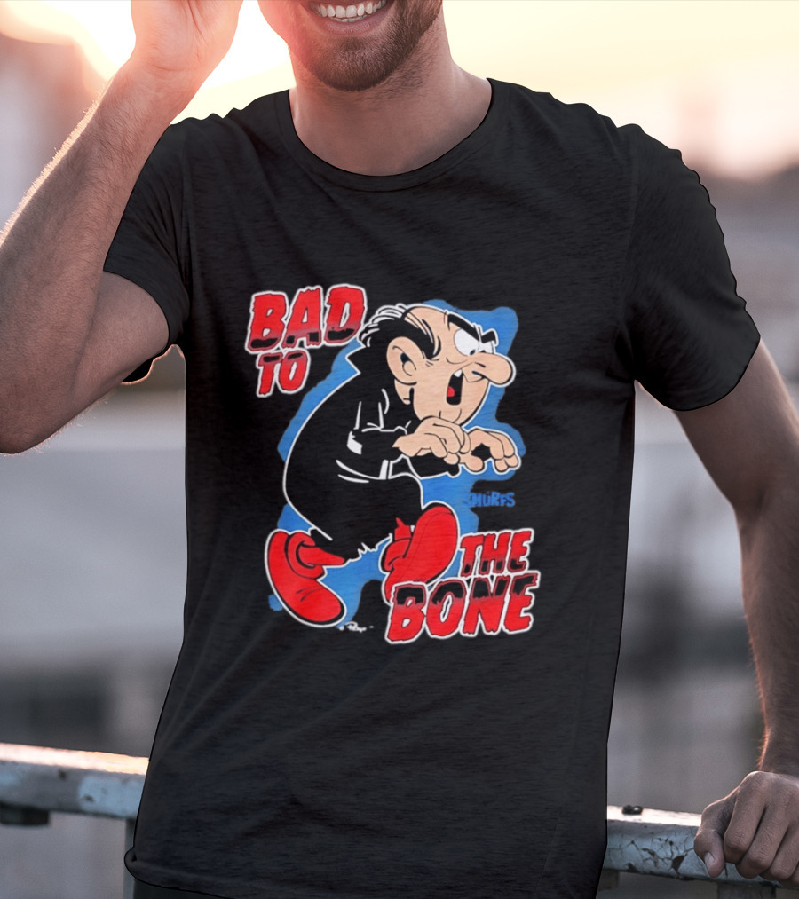 Gargamel Bad To The Bone Smurfs Cartoon Villain T-Shirt