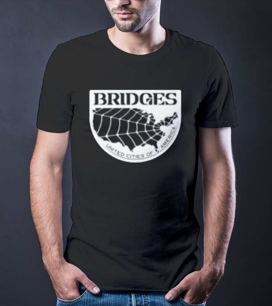 Brain Dead X Death Stranding Bridges United Cities Of America T-Shirt