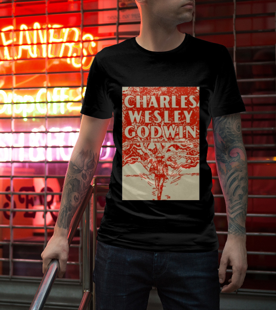 Charles Wesley Godwin Live At The Riviera Theater Charleston SC December 14 2025 T-Shirt