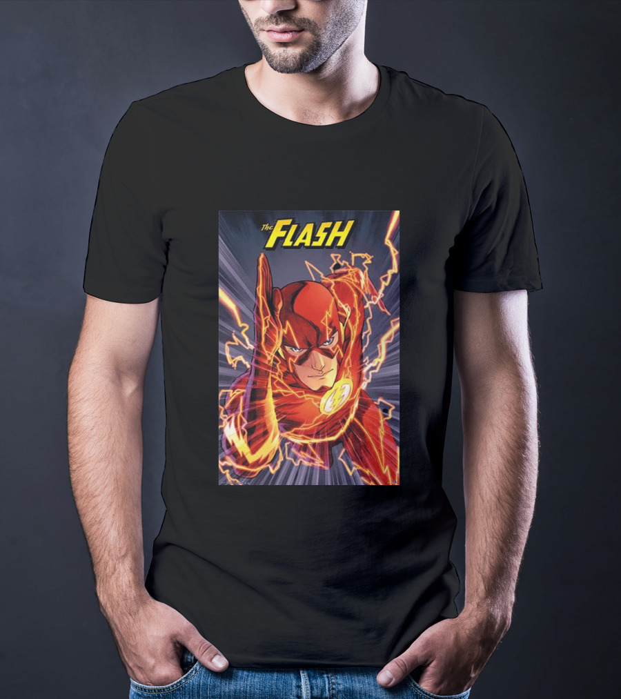 The Flash DC Comics Superhero Lightning Speedburst T-Shirt
