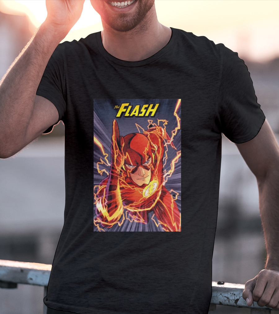 The Flash DC Comics Superhero Lightning Speedburst T-Shirt