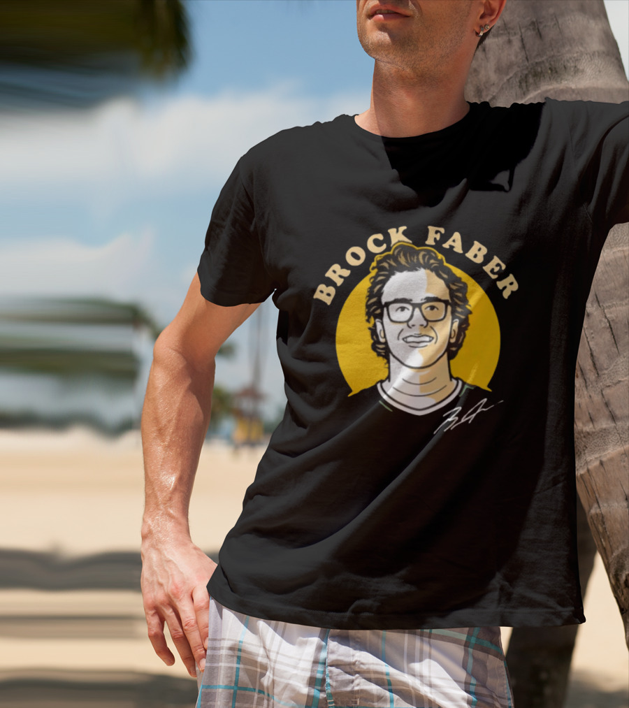 Brock Faber Minnesota Wild Comicstyle T-Shirt