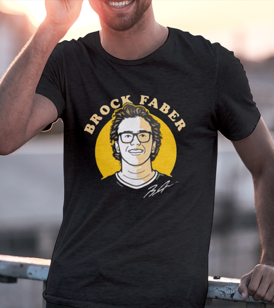 Brock Faber Minnesota Wild Comicstyle T-Shirt