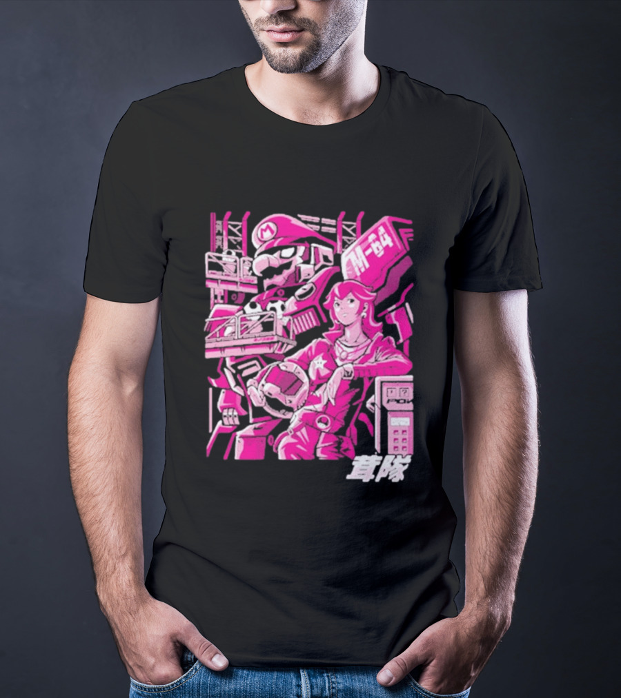 Turtle Destroyer M 64 Japanese Manga Style Mario Kart T-Shirt