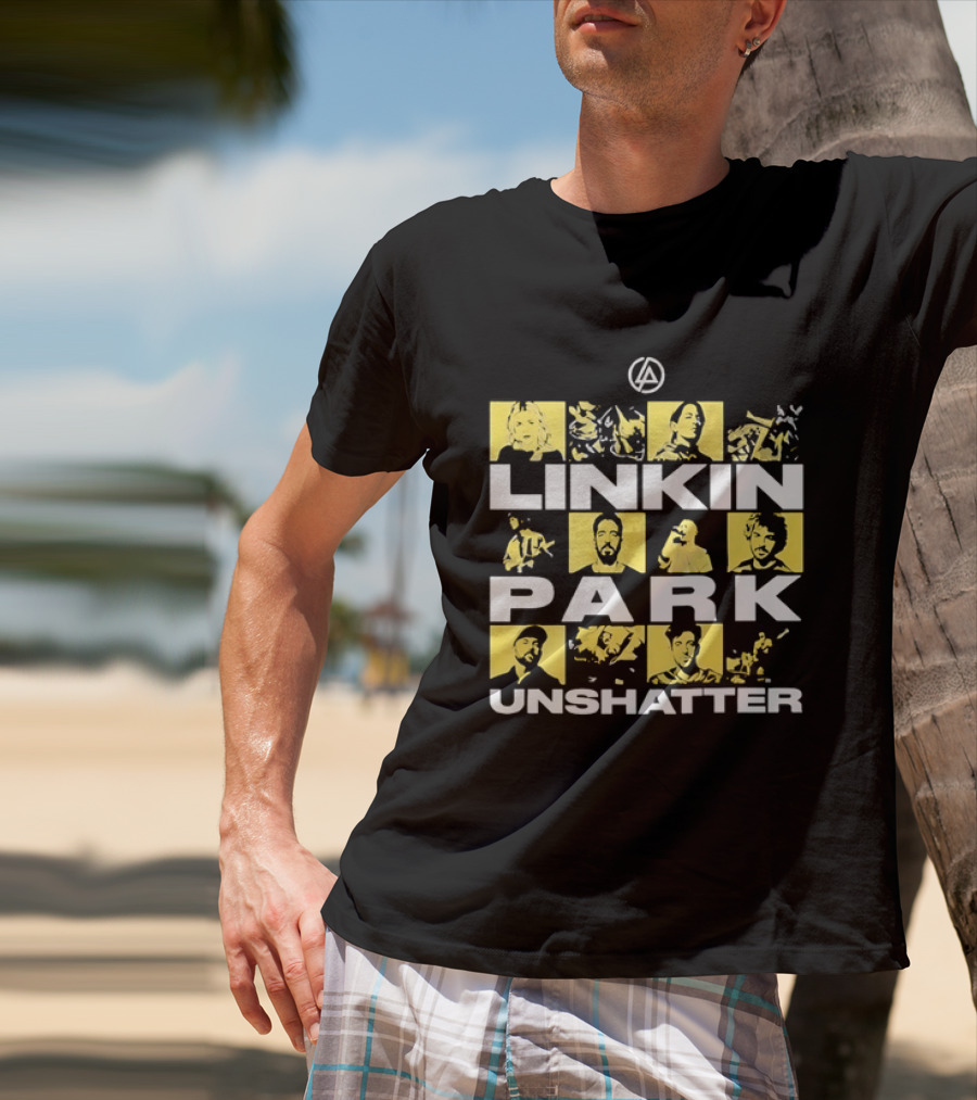 Linkin Park Unshatter Band Members Alternative Rock Compilation T-Shirt