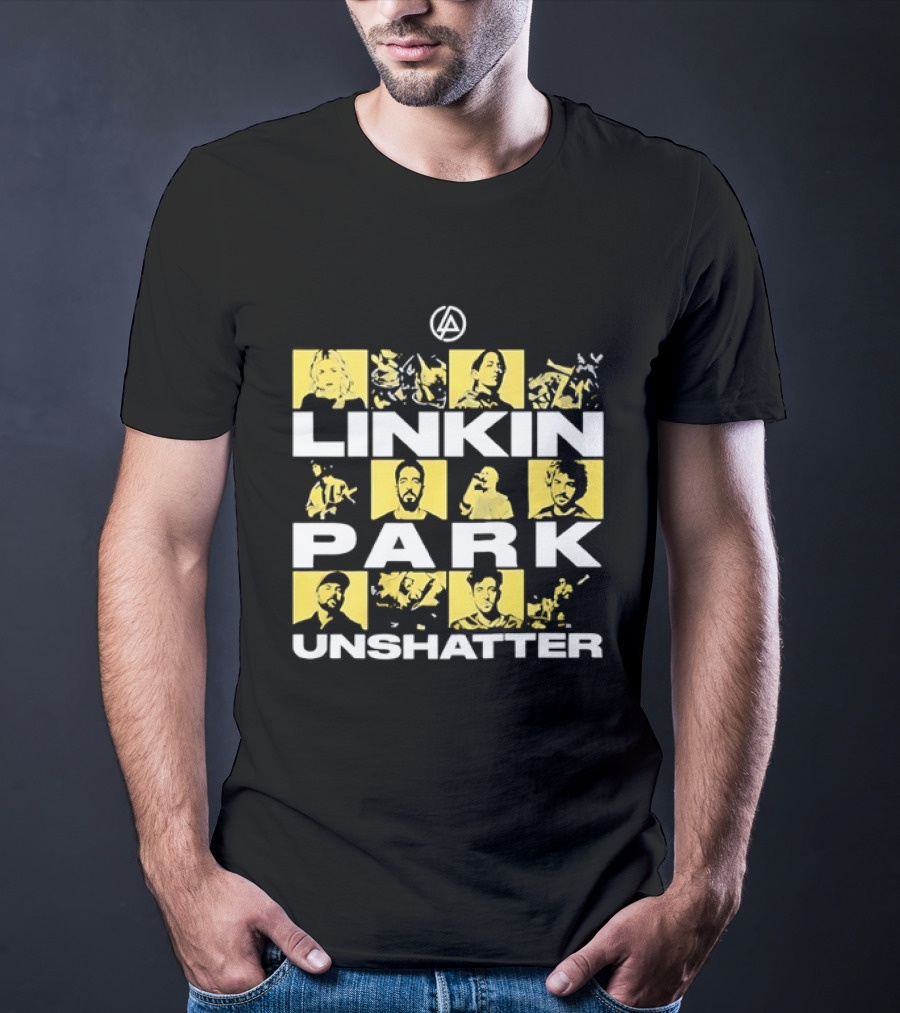 Linkin Park Unshatter Band Members Alternative Rock Compilation T-Shirt