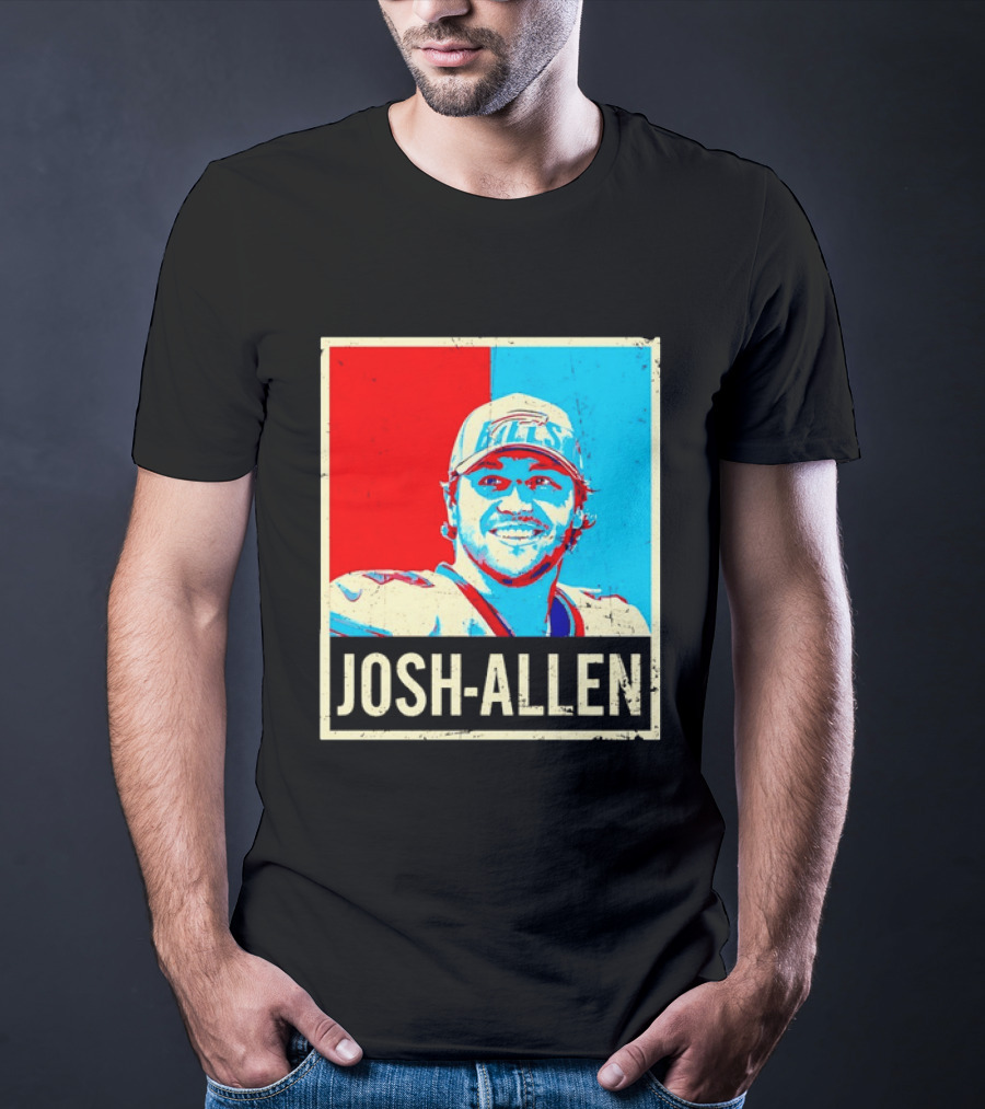 Distressed Josh Allen Buffalo Bills Pop T-Shirt