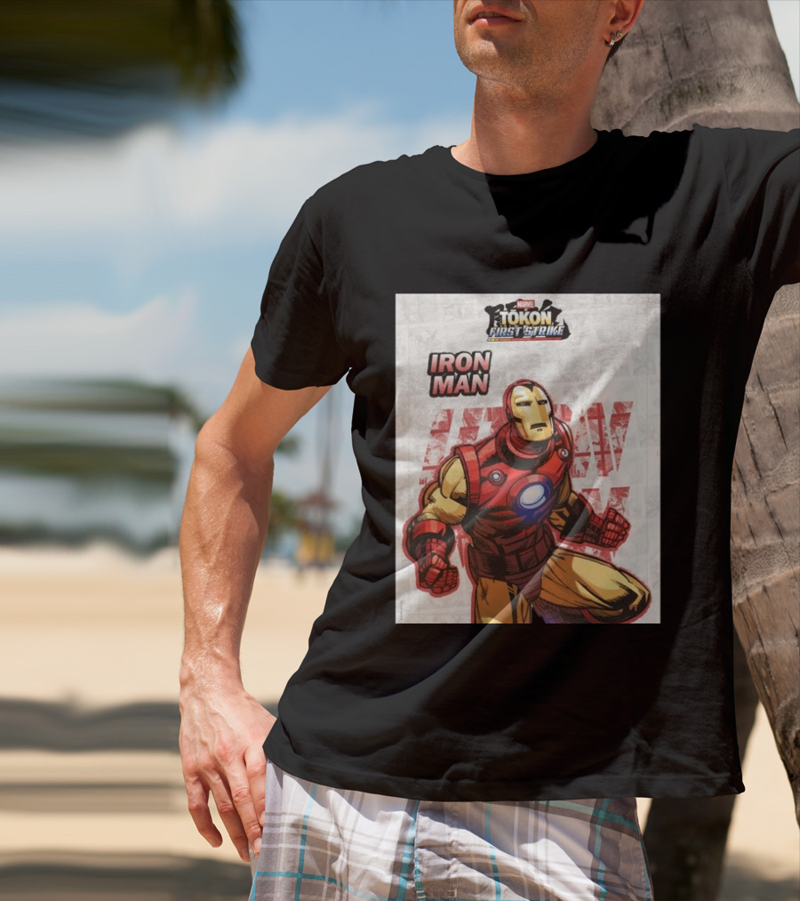 Marvel Tokon First Strike Iron Man Comic T-Shirt