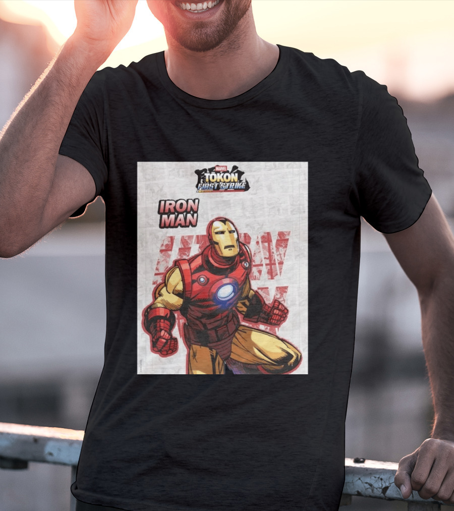 Marvel Tokon First Strike Iron Man Comic T-Shirt