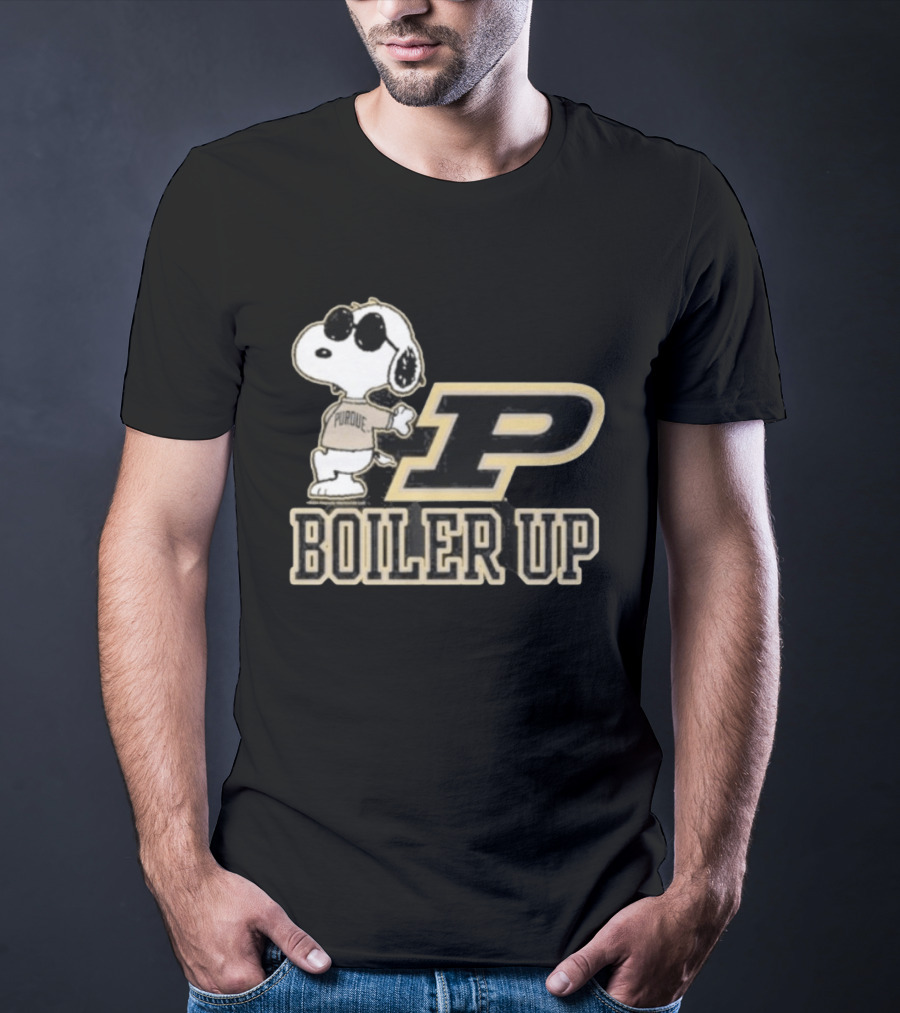 Purdue Boilermakers Snoopy Boiler Up P T-Shirt