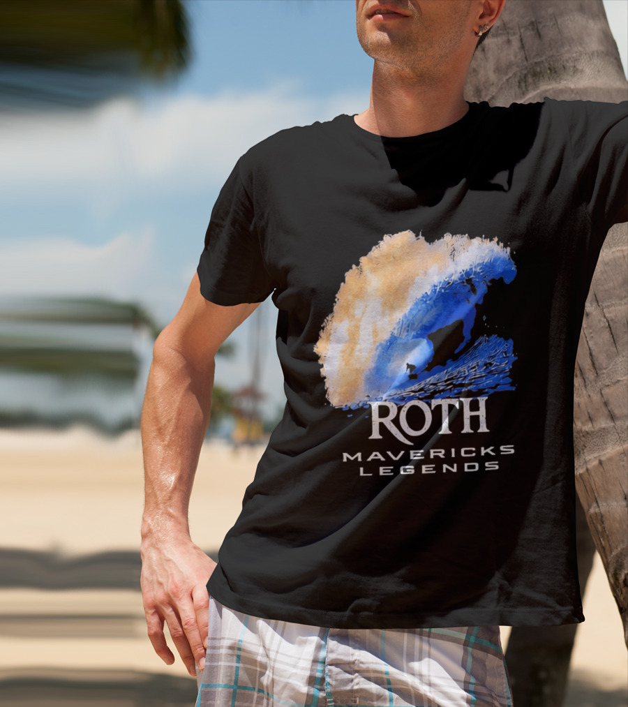 Roth Mavericks Legends Surfing Big Wave Iconography T-Shirt