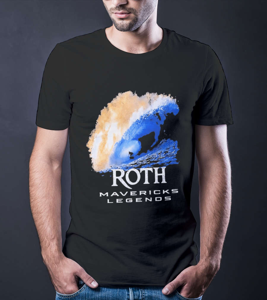 Roth Mavericks Legends Surfing Big Wave Iconography T-Shirt