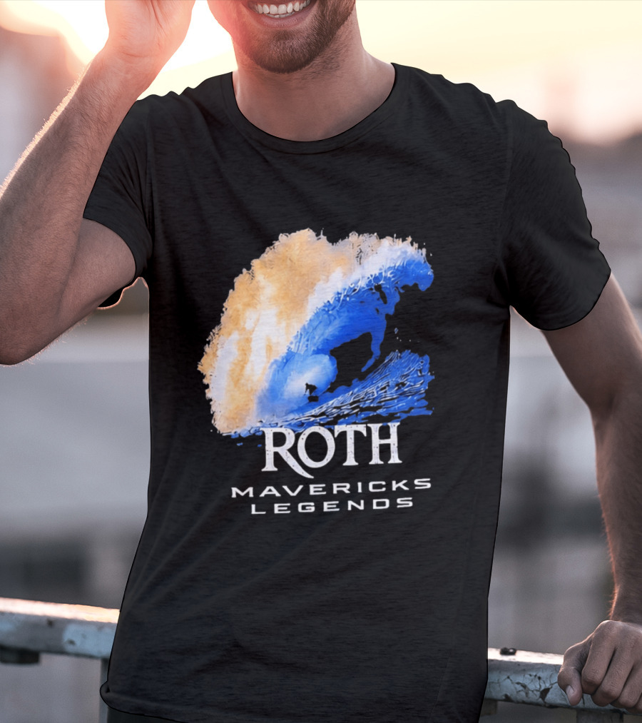 Roth Mavericks Legends Surfing Big Wave Iconography T-Shirt