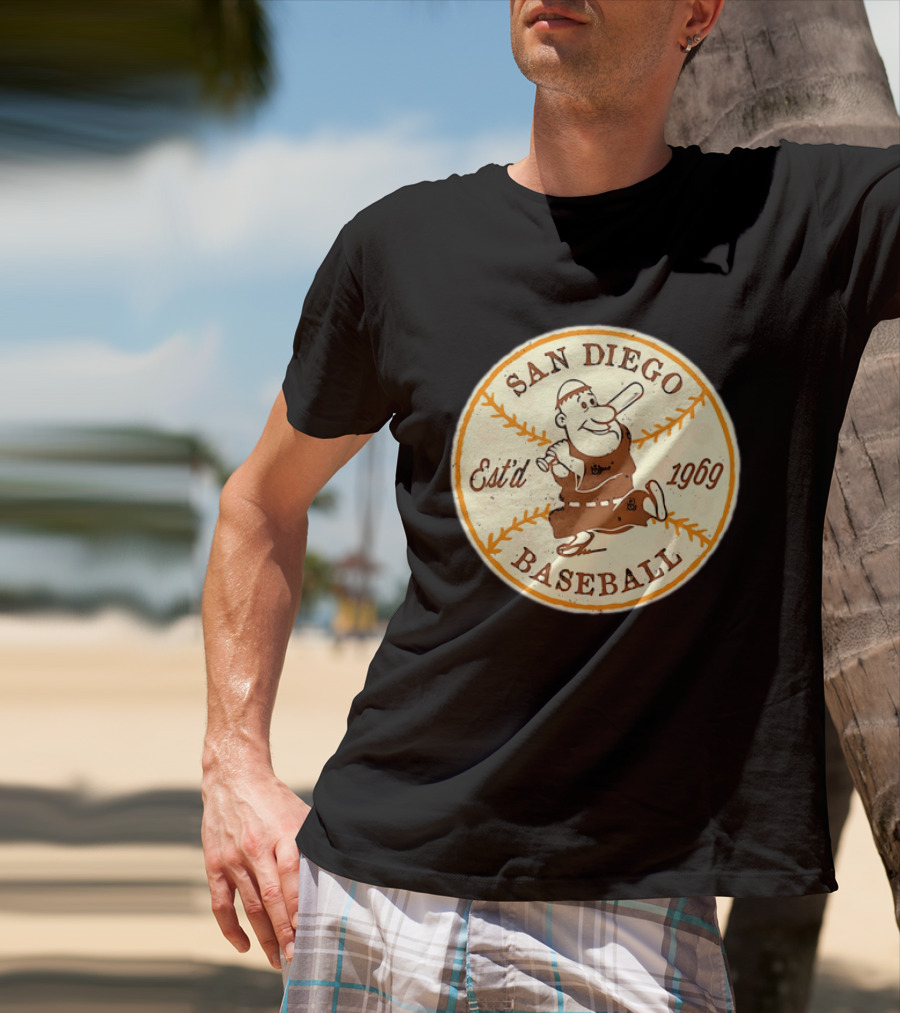 San Diego Padres Swinging Friar Est’d 1969 T-Shirt