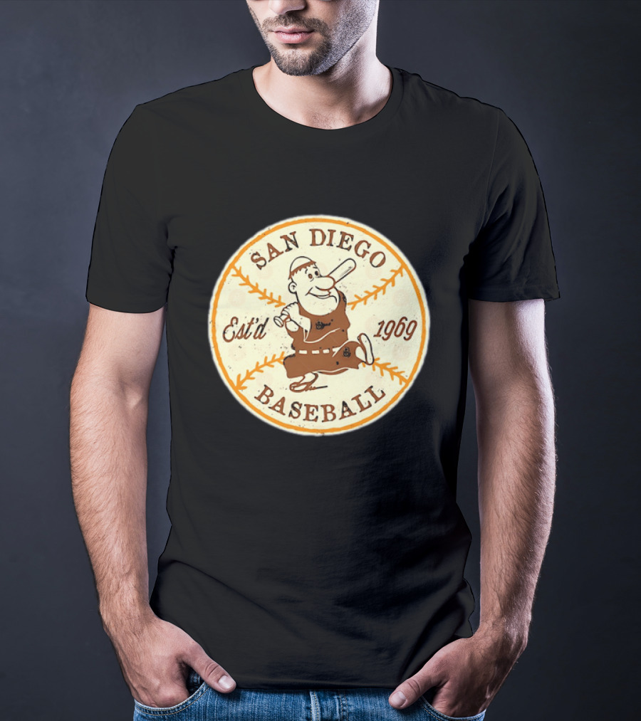 San Diego Padres Swinging Friar Est’d 1969 T-Shirt