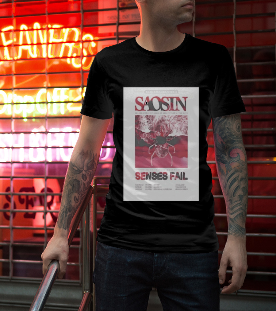 Saosin Sense Fail 2026 New Zealand Tour T-Shirt