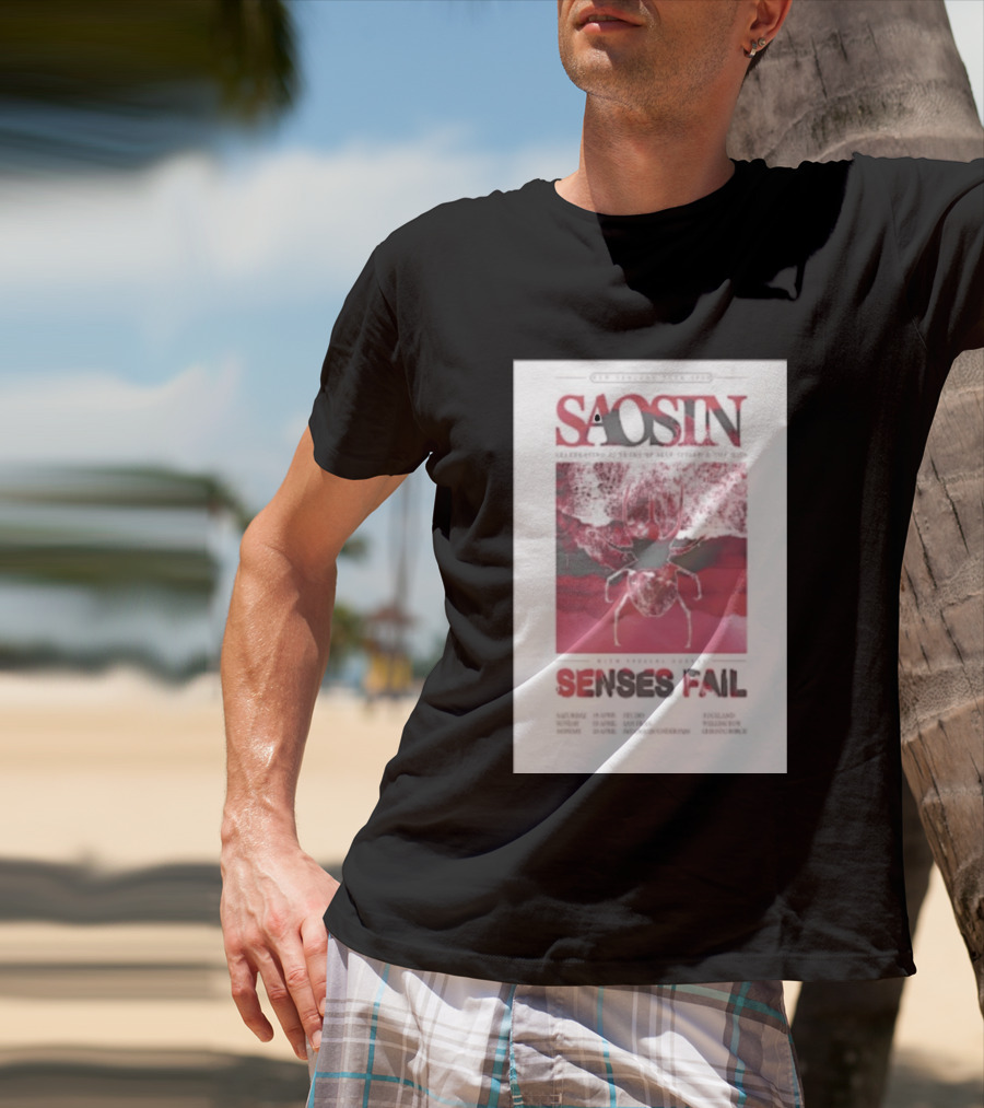 Saosin Sense Fail 2026 New Zealand Tour T-Shirt