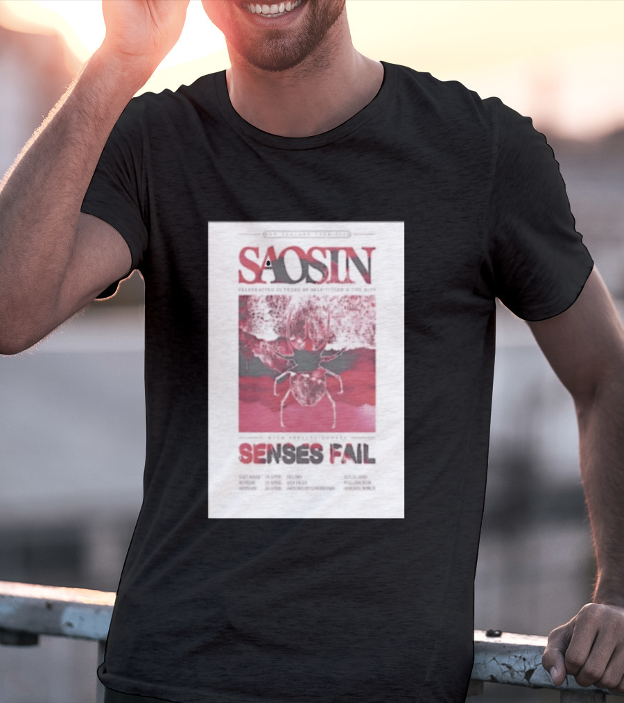 Saosin Sense Fail 2026 New Zealand Tour T-Shirt