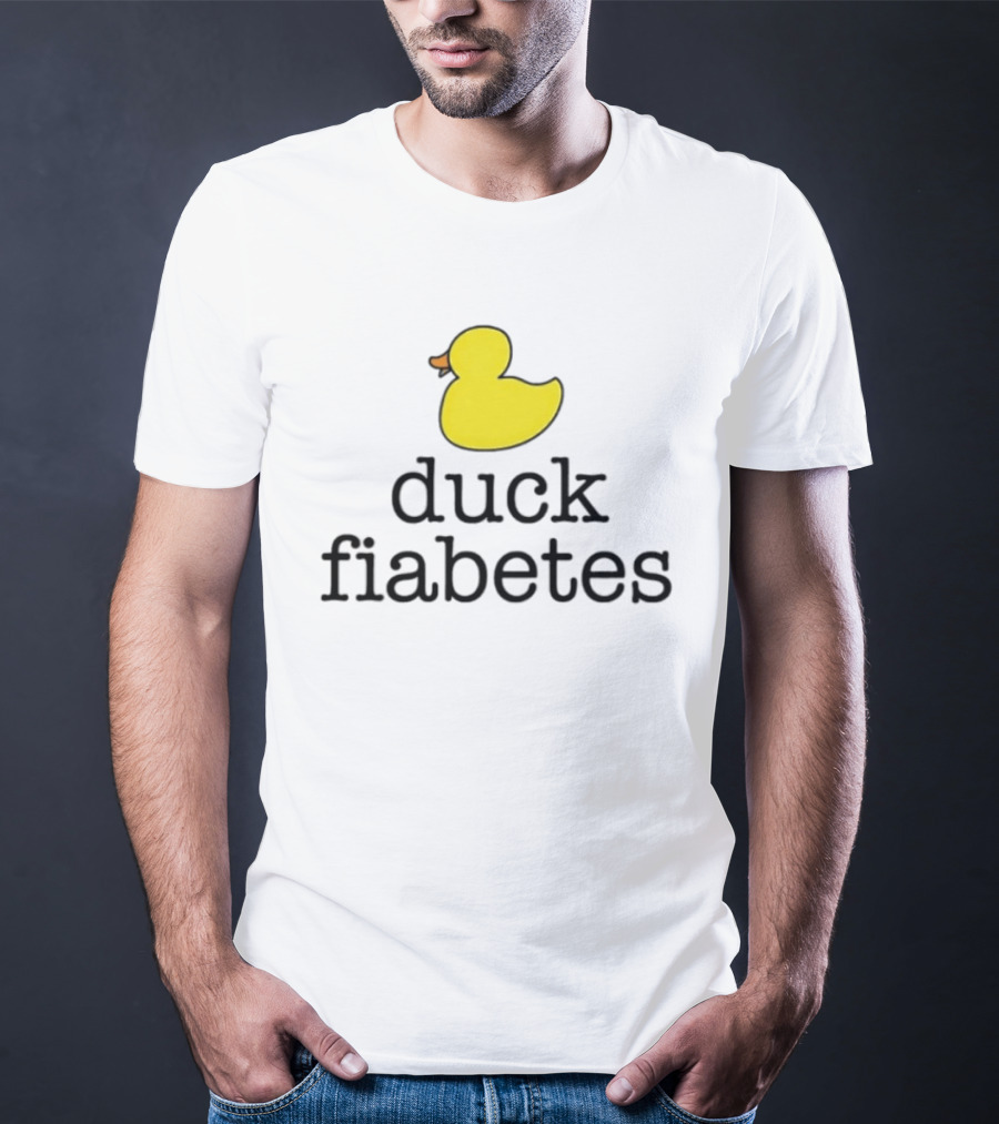 Duck Fiabetes Yellow Rubber Duck Diabetes Awareness T-Shirt