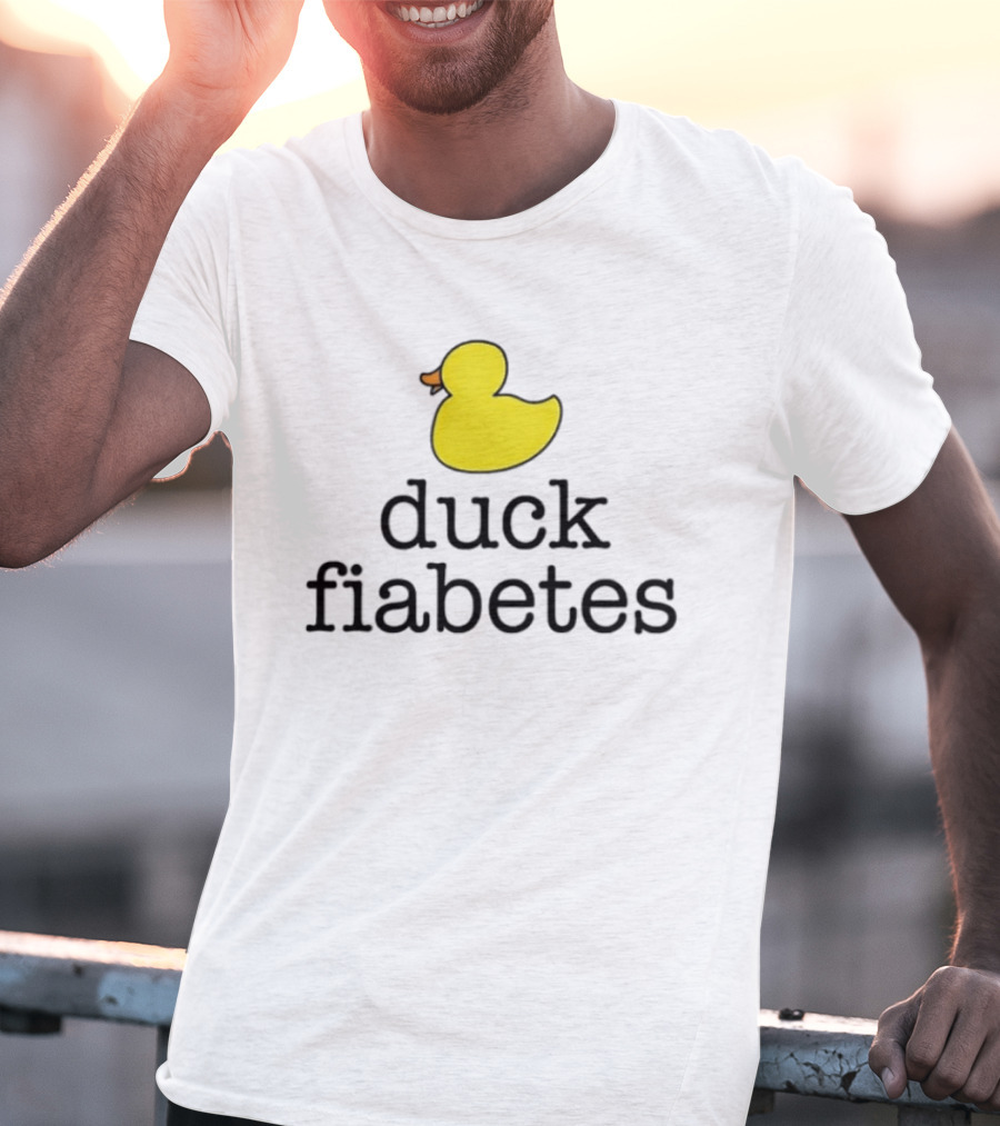 Duck Fiabetes Yellow Rubber Duck Diabetes Awareness T-Shirt