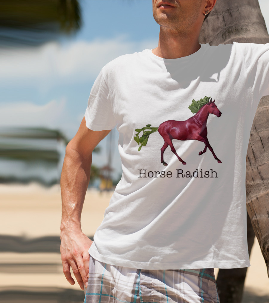 Horse Radish Vegetable Pun Humor T-Shirt