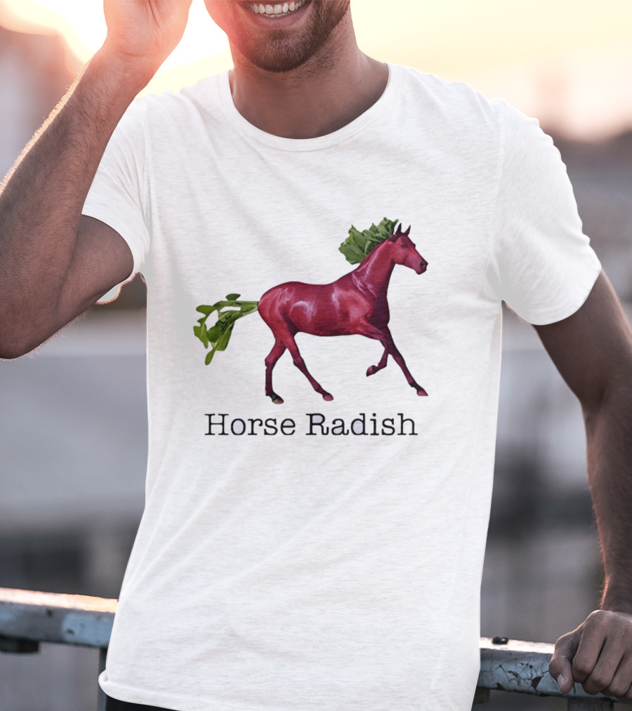 Horse Radish Vegetable Pun Humor T-Shirt