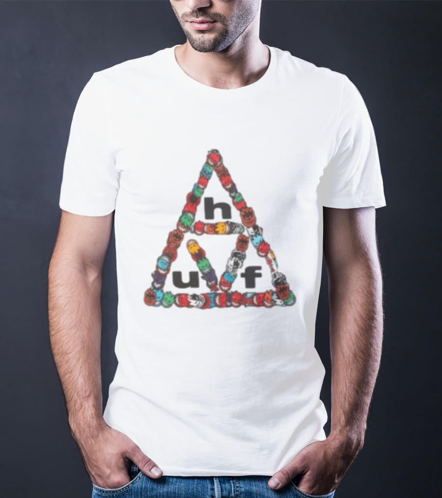Huf Worldwide Spitfire Sticker Triple Triangle Collaboration T-Shirt