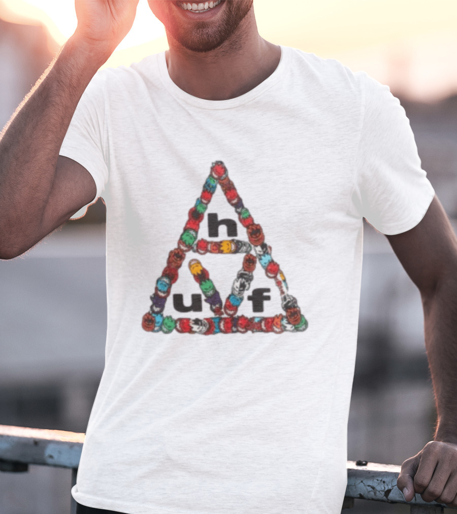 Huf Worldwide Spitfire Sticker Triple Triangle Collaboration T-Shirt