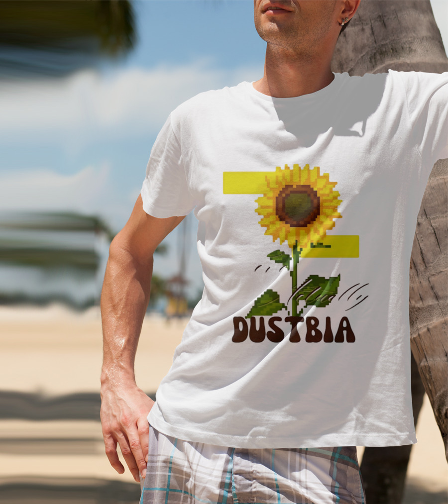 Love Actually Dustbia Pixel Sunflower T-Shirt