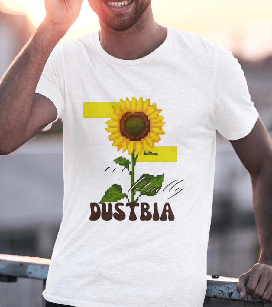 Love Actually Dustbia Pixel Sunflower T-Shirt