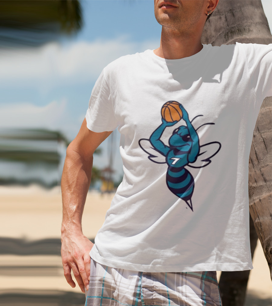 Original Charlotte Hornets Basketball Hornet Shooter T-Shirt