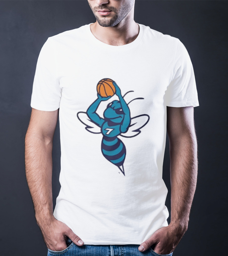 Original Charlotte Hornets Basketball Hornet Shooter T-Shirt