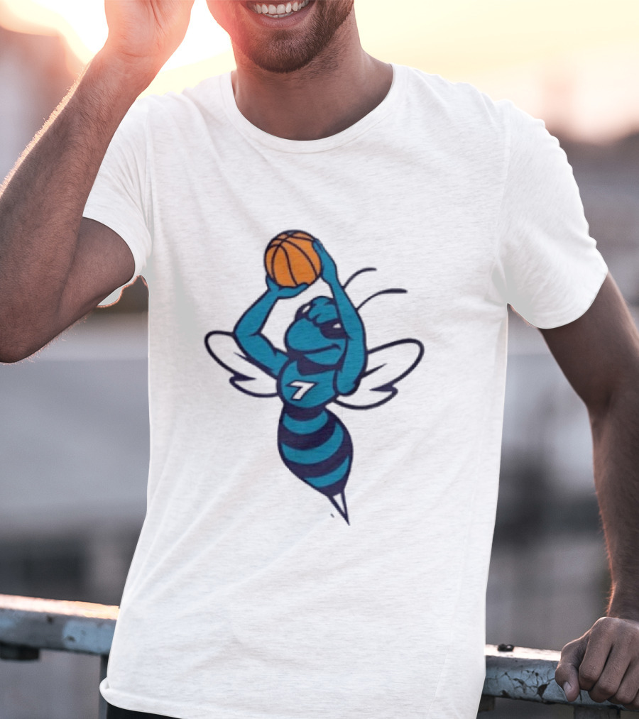 Original Charlotte Hornets Basketball Hornet Shooter T-Shirt