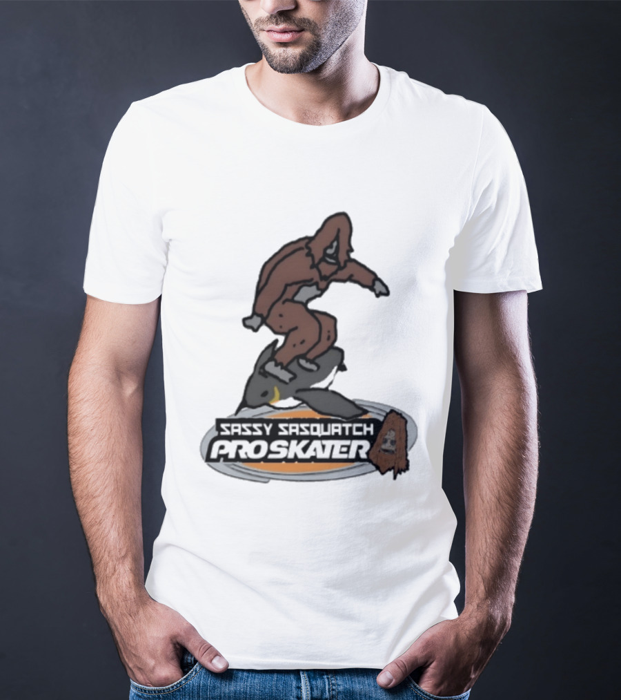 Sassy Sasquatch Pro Skater Meme T-Shirt