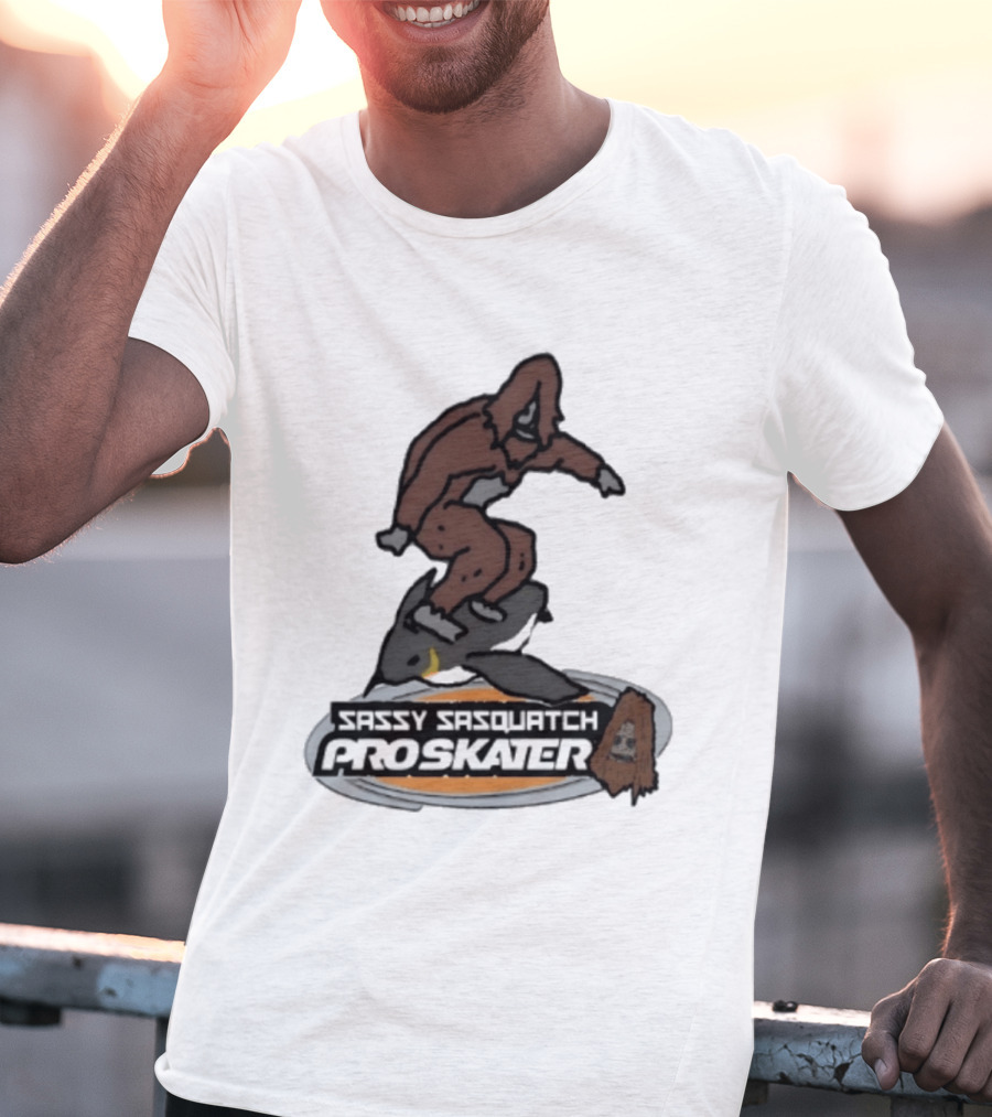 Sassy Sasquatch Pro Skater Meme T-Shirt
